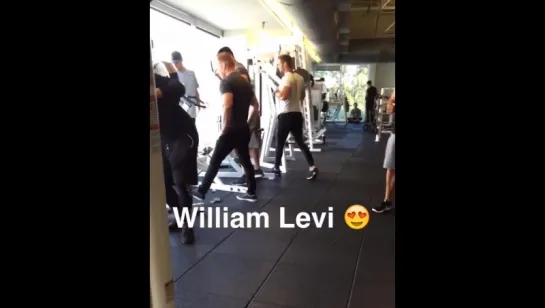 My Man Crush Willian Levy at the gym next to me. 😍 #WilliamLevy