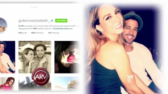 William Levy y Elizabeth Gutiérrez juntos con un corazón _ Al Rojo Vivo _ Telemundo