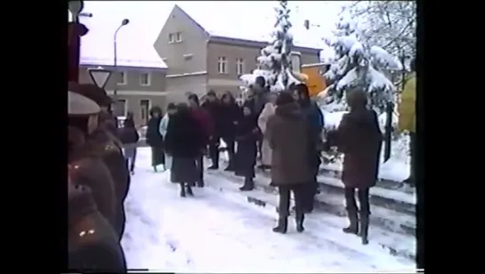 ГСВГ-ЗГВ.Возложение венков. г.Juterbog.23.02.1994 год.