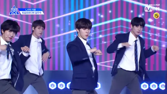 190314 PRODUCE X 101 - 지마 (X1-MA) (фокус на Усока) @ M! Countdown