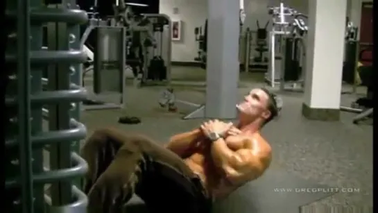 Тренировка пресса.Greg Plitt 4