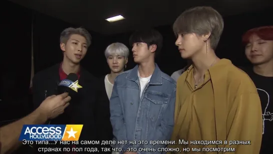 RUS SUB BTS Discusses Their Intensely Loyal Fans Celeb CrushesAccess Hollywood [1080]