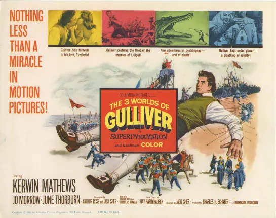 Лилипуты и великаны (1960) The 3 Worlds of Gulliver 0+