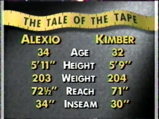 Dennis Alexio vs Dick Kimber