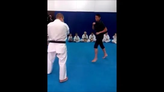 Mark Dacascos performing kicks and showing his skills (2015)