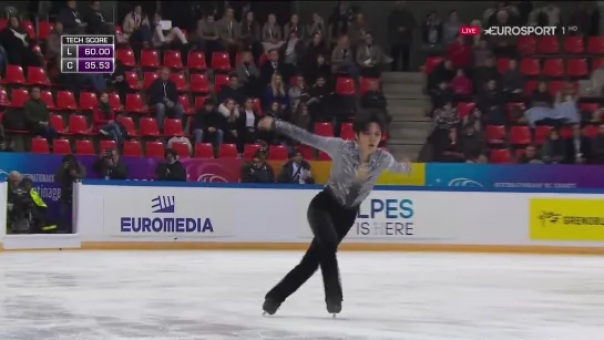 Shoma Uno | Internationaux de France 2017 SP | Olympic Channel comment