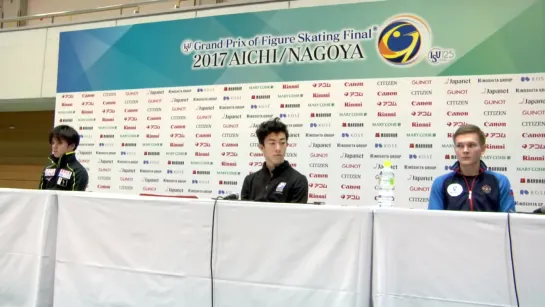 Shoma Uno | Gran-Prix Finale 2017 | Press Conference After Short Program