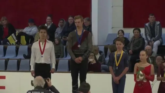 Men Award Ceremony - ISU JGP-1-AUS-2017