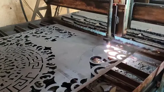 Plasma Cutter Metal art How Wonder This CNC Laser Machine Made Beautiful Metal Door Design