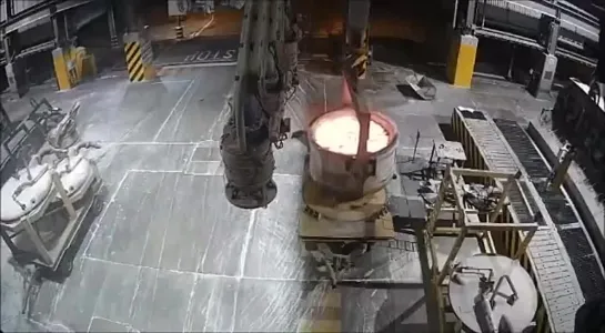 Aluminum smelter overhead crane accident..... the floor is lava original version...