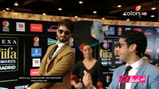 IIFA 2016 - выход ведущих шоу Шахида Капура и Фархана Ахтара