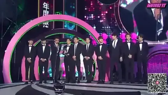 [ENG SUB] 141213 EXO - 8th Migu Music Awards Best Stage Performance Award Speech Cut1