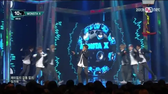 [VK] [08.10.15] Monsta X - Rush @ M! Countdown