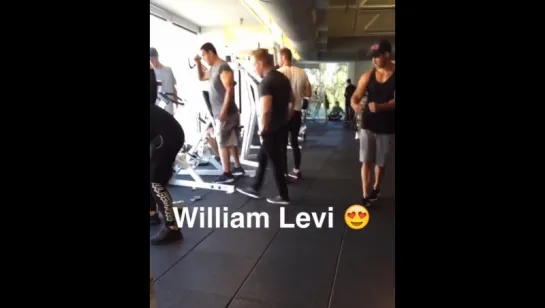 My Man Crush Willian Levy at the gym next to me. 😍 #WilliamLevy