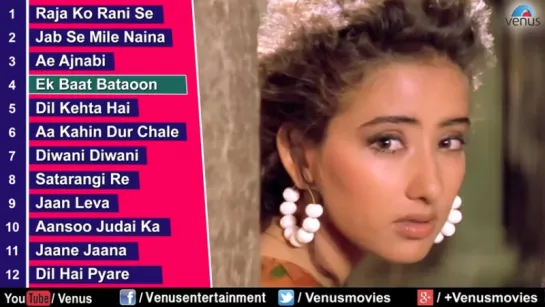 The Gorgeous Manisha Koirala  Best Hindi Songs  Audio Jukebox