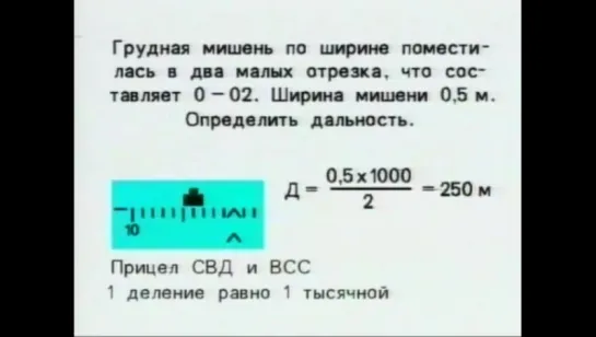 Снайпер против снайпера. Определение расстояния до цели с использованием тысячной