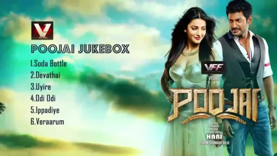 "Poojai" Tamil movie songs  Jukebox  Yuvan Shankar Raja  Vishal, Shuti Haasan  Hari