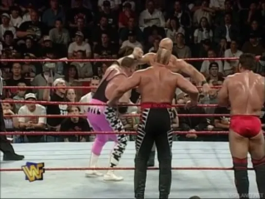 [Wrestling Museum]Hart Foundation (Bret Hart, Brian Pillman, Owen Hart, Jim Neidhart, British Bulldog) vs. Team WWF (Steve Austin, Ken Shamrock, Hawk, Animal, Goldust) - WWF In Your House 16: Canadian Stampede