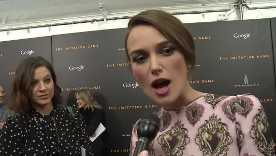 The Imitation Game Keira Knightley Red Carpet Movie Premiere Interview