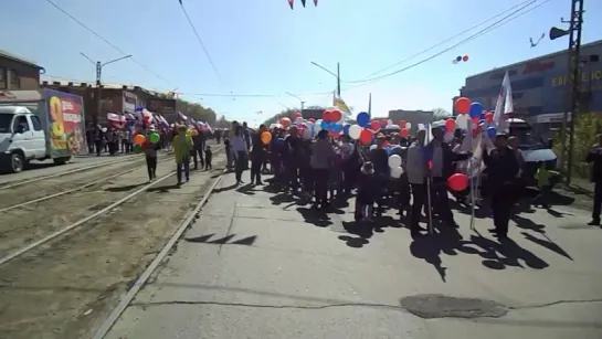 РАКЕТЧИКИ - ПЕРВЫЕ (в.ч. 84194, командир полковник А.А. Самойлов, открывают Парад Победы в Орске).