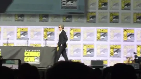 Peter Capaldi enters his final #SDCC Hall H panel like a rock star