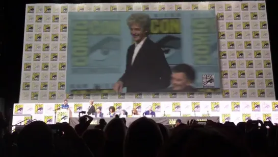 Peter Capaldis final walk-in as the Doctor at #SDCC