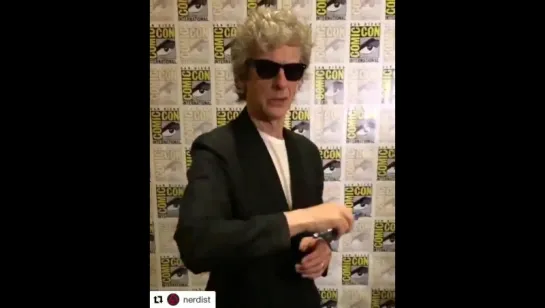 Peter Capaldi showed off his sonic screwdriver skills