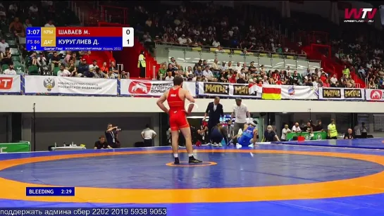 FS - 86 kg 1-4 Final Mat A (КРЫ) Малик ШАВАЕВ - (ДАГ) Даурен КУРУГЛИЕВ