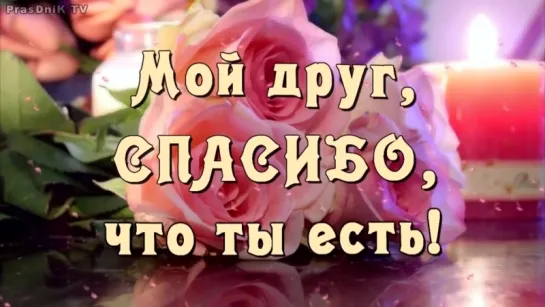 Мой друг, спасибо, что ты есть 🌼 Красивые стихи 🌼