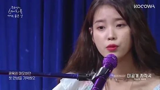 IU performs her unreleased song [Yu Huiyeols Sketchbook Ep 509] (360p) (via Skyload)