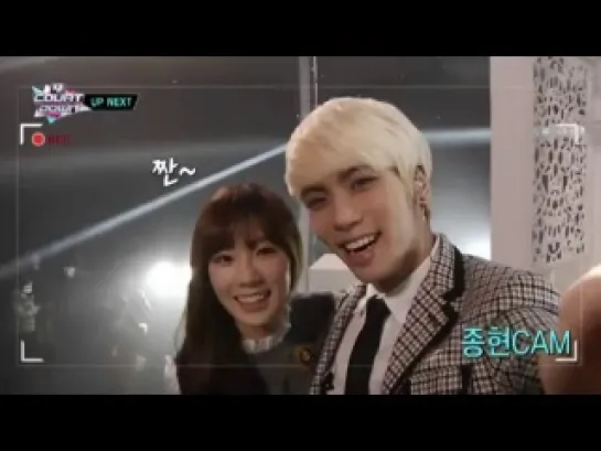 [Clip] Jonghyun Cam - Taeyeon & Jonghyun ( M!Countdown/140213 )