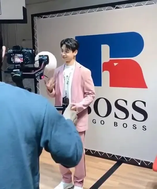 210428 Minho на boss x russell athletic collection launch event