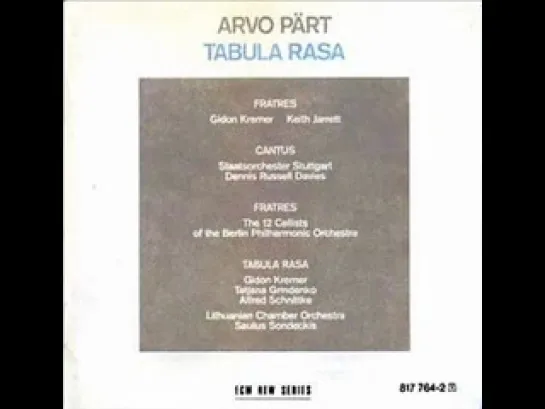 Arvo Part "Fratres"