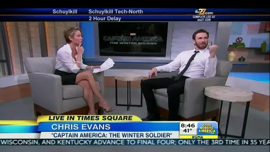 Chris Evans Interview - Captain America: The Winter Soldier - Good Morning America