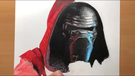 Speed Drawing  Kylo Ren - Star Wars - Timelapse ¦ Artology