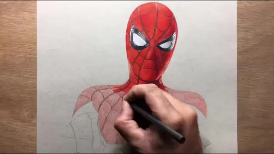 Speed Drawing  Spiderman Homecoming - Marvel - Avengers - Timelapse ¦ Artology