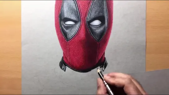 Speed Drawing  Deadpool - Timelapse ¦ Artology