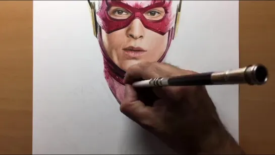 Speed Drawing  The Flash - Justice League- DC  - Timelapse ¦ Artology