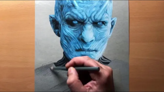 Speed Drawing  Night King - Game of Thrones - Timelapse ¦ Artology