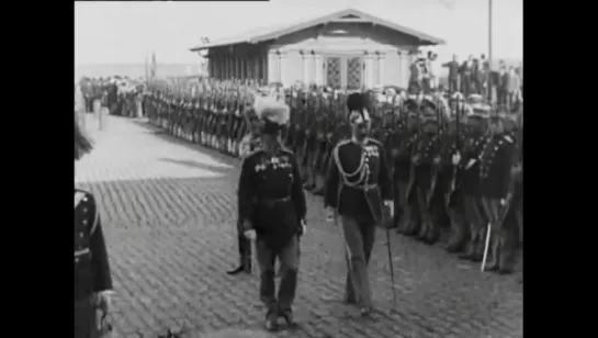 Визит Николая II в датский Хельсингёр _ Czar Nikolai IIs Ankomst til Helsingor 1901