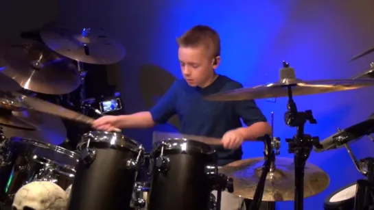 YOU GIVE LOVE A BAD NAME (9 year old Drummer) Drum Cover by Avery Drummer Molek