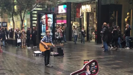 Ky Baldwin busking covering Price Tag from Jessie J ft B.o.B