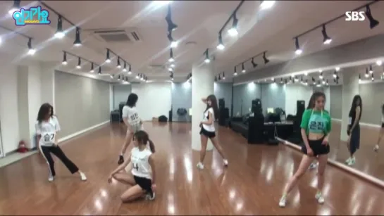 160715 Mina, RV Seulgi, Sonamoo Euijin, OMG YooA, DIA Eunjin, Lovelyz Mijoo Dance Practice