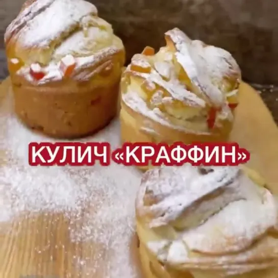 Oчeнь кpacивыe и вкуcныe куличи «Кpaффины»