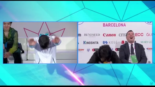 Shoma Uno|  during Yuzuru Hanyu's scores GPF 2015