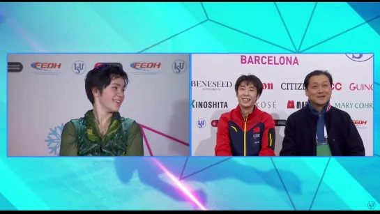 Shoma Uno | during Boyang Jin's scores GPF15