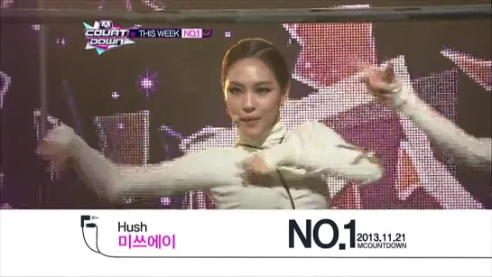 131121 |   No.1 of the Week - "Hush" missA M!COUNTDOWN