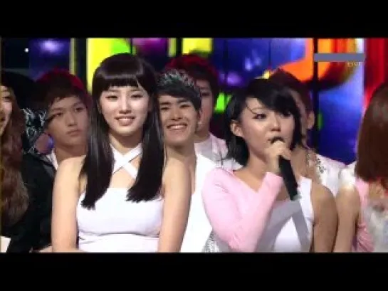 |wins 100801| miss A wins Mutizen award on Inkigayo!