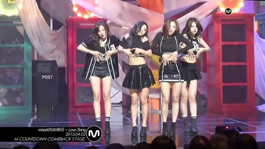 150402 missA - Love Song @ M!Countdown [Fancam]