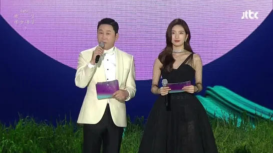 [13.05.2021 | Suzy] Сюзи и Шин ДонЮп во время церемонии награждения «57th Baeksang Arts Awards»